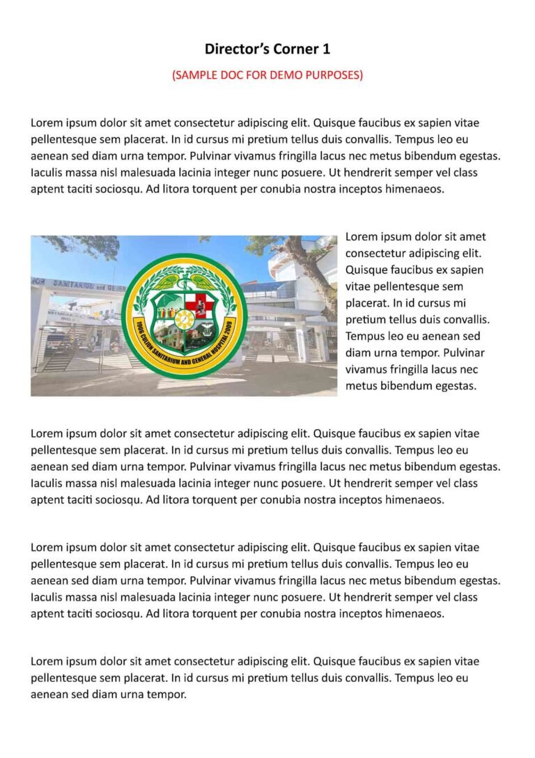 Director's corner 1 (sample doc image)