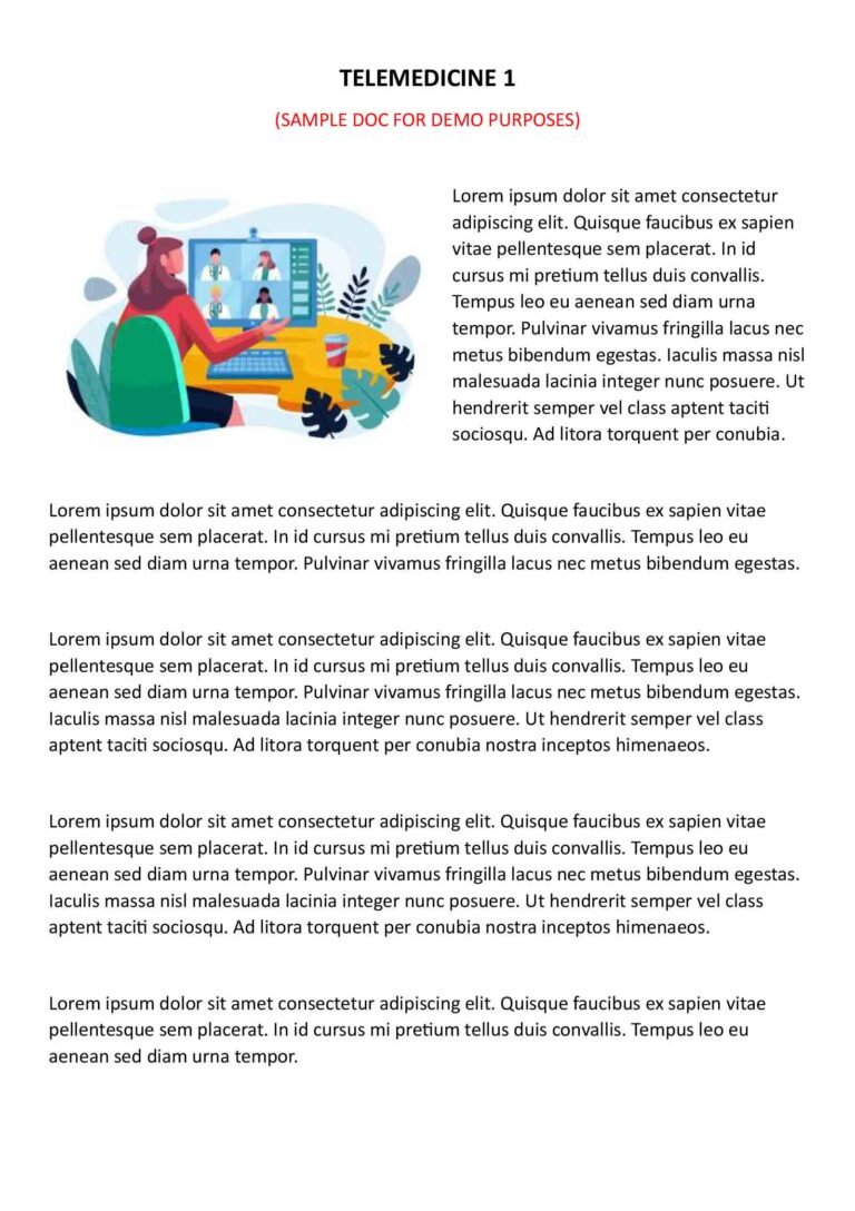 Telemedicine 1 (sample doc image)